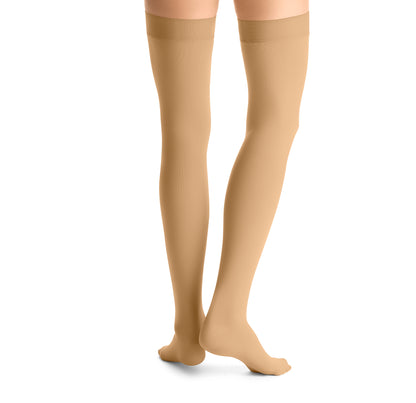 JOBST® Opaque Women's Thigh High 15-20 mmHg w/ Silicone Dot Top Band Compression Stockings Closed Toe