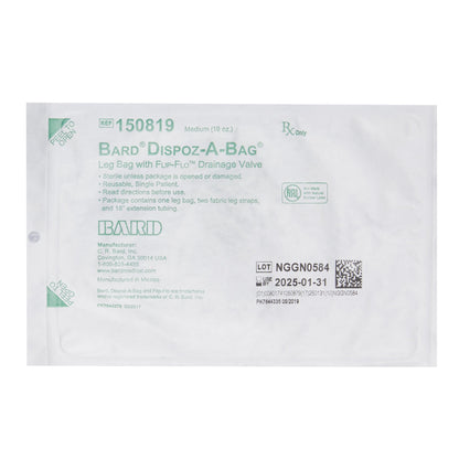 Bard® Dispoz-a-Bag® Urinary Leg Bag, Flip-Flo™ Valve