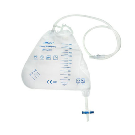 AMSure® Urinary Drain Bag With Universal Hanger
