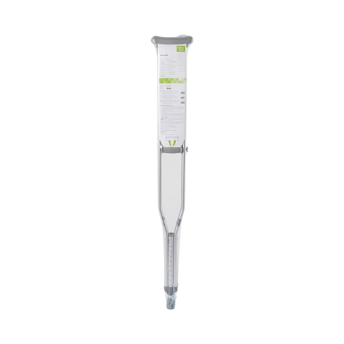 McKesson Underarm Crutches for Adults 5'10" – 6'6", Tall Adult