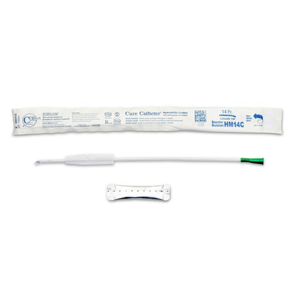 Cure Catheter™ Hydrophilic Intermittent Catheter, Hydrophilic Coated Plastic