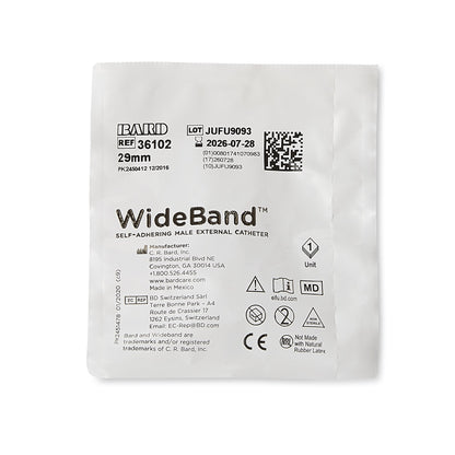 Bard® Wide Band® Male External Catheter, Silicone