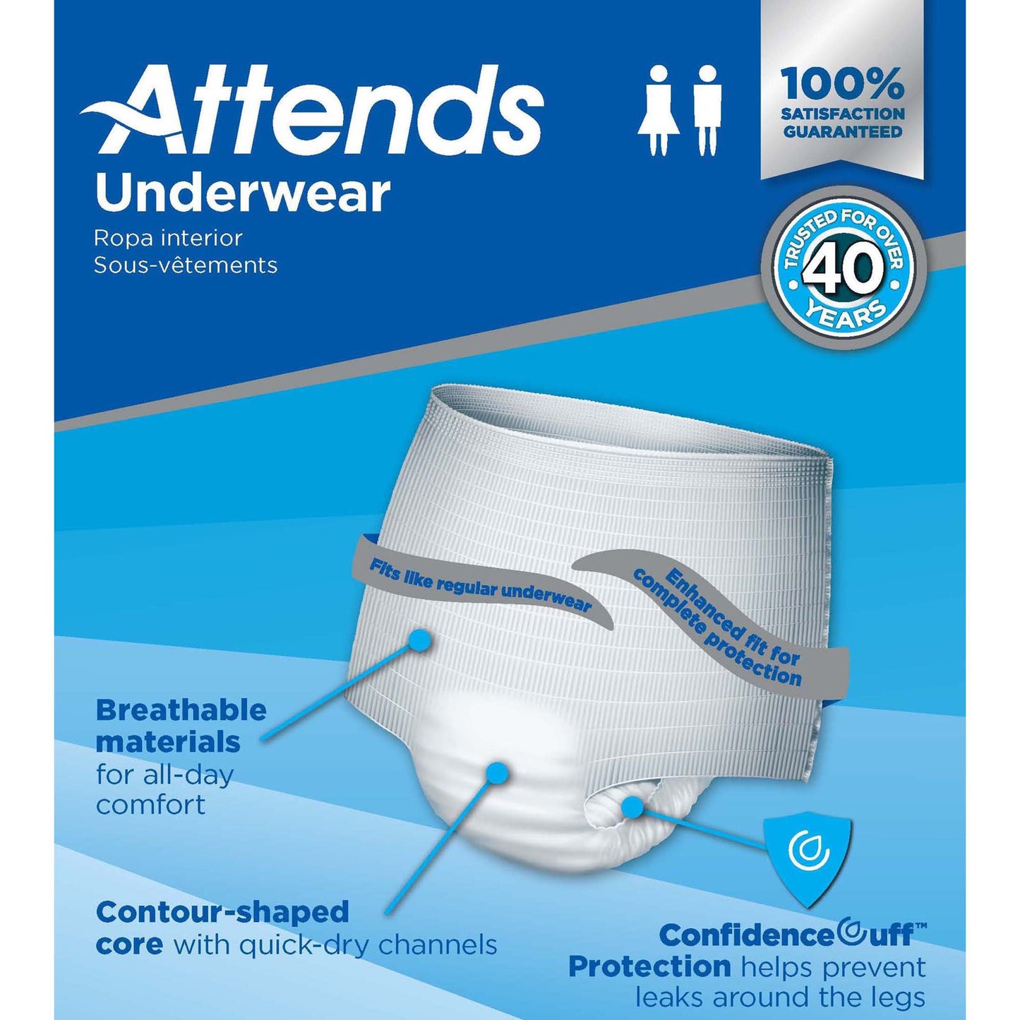 Attends® Advanced Underwear, Youth / Small