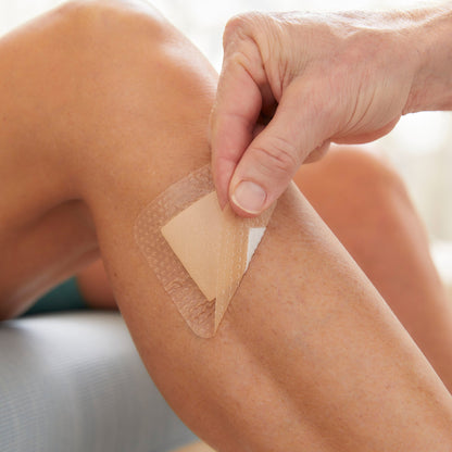 McKesson Lite Hydrocellular Foam Dressings w/ Border & Silicone Adhesive