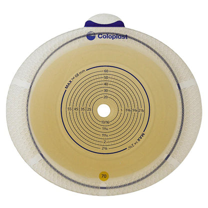 SenSura® Flex Flat Ostomy Barrier, Trim to fit 10 – 48 mm Stoma Opening