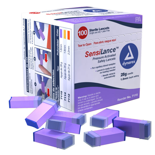 Dynarex® SensiLance™ Safety Lancet, 28 Gauge