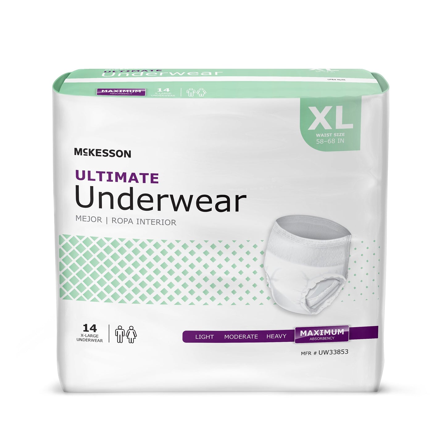 McKesson Ultimate Heavy Absorbency Incontinence Underwear