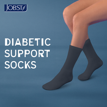 JOBST® SensiFoot™ Diabetic Crew 8-15 mmHg Compression Socks Closed Toe