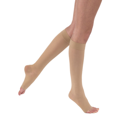JOBST® UltraSheer Women's Knee High 15-20 mmHg Compression Stockings Open Toe