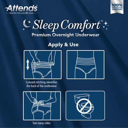 Attends® Sleep Comfort Premium Overnight Underwear