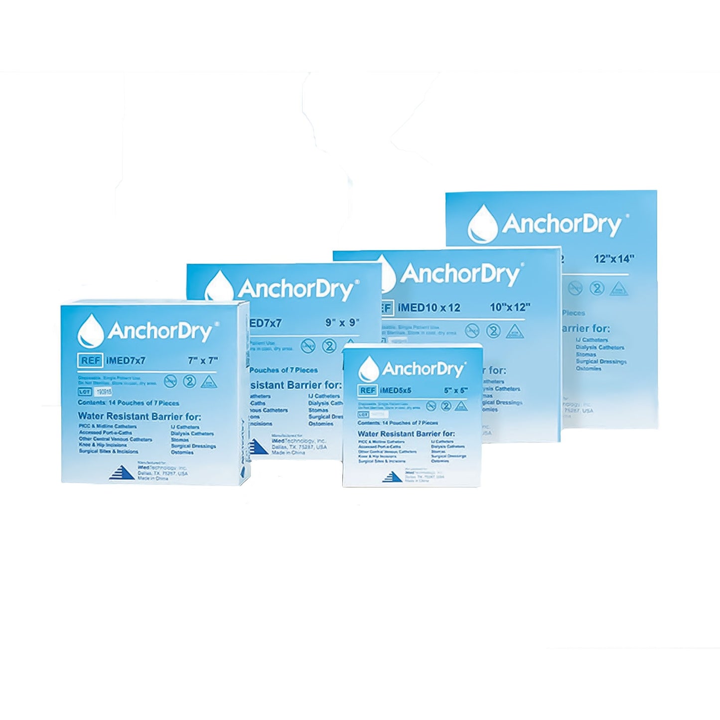 AnchorDry™ IV Site Barrier Protector, 7 x 7 Inch