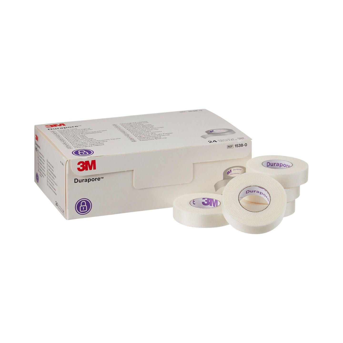 3M™ Durapore™ Silk-Like Cloth Medical Tape, 1/2 Inch x 10 Yard