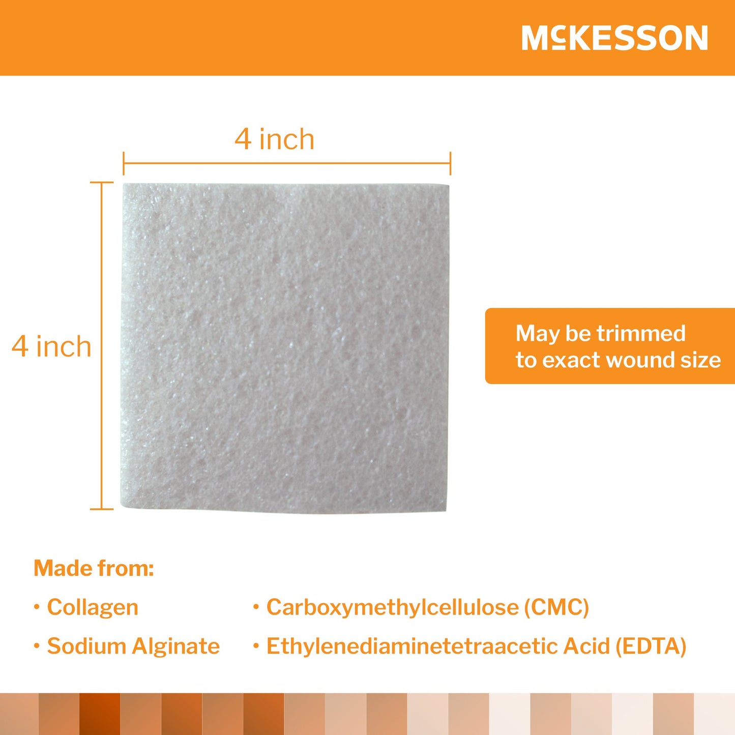 McKesson Collagen Dressing, 4 x 4 Inch