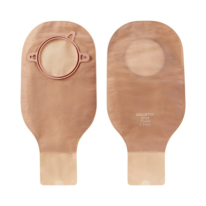 New Image™ 18124 Beige Colostomy Pouch, Pre-cut to Fit 70 mm Stomas