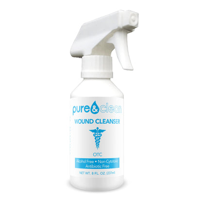 Pure & Clean Wound Cleanser, 8-Ounce Pump Bottle