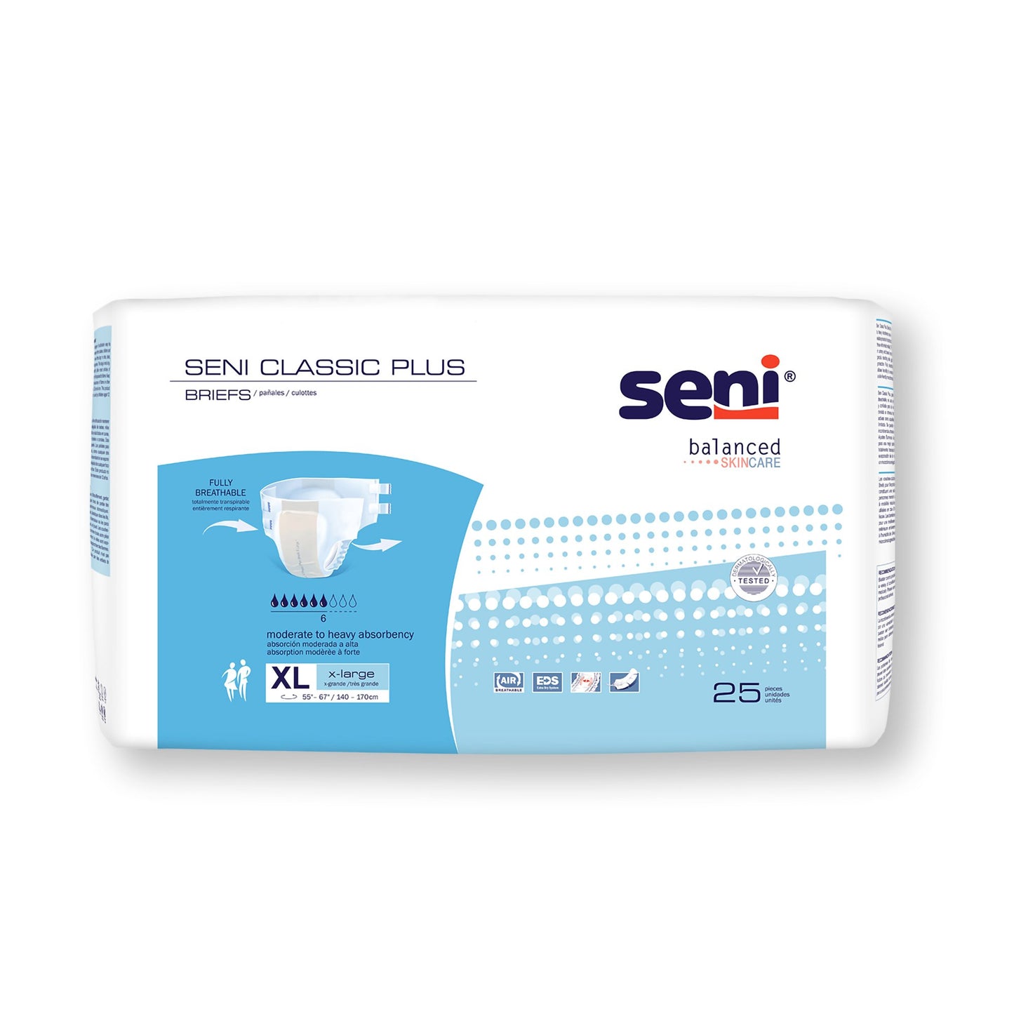 Seni® Classic Plus Moderate to Heavy Absorbency Incontinence Brief