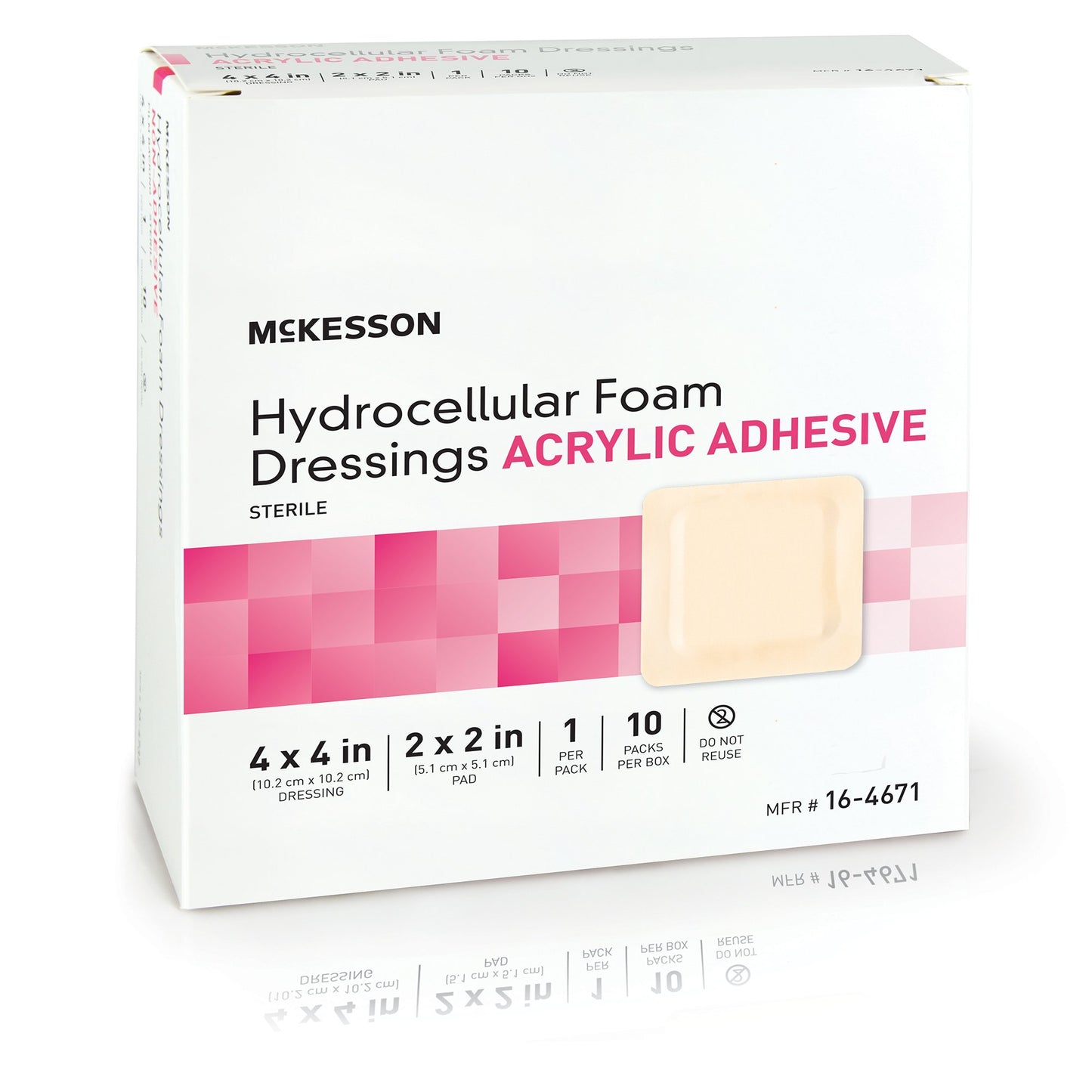 McKesson Acrylic Adhesive with Border Foam Dressing