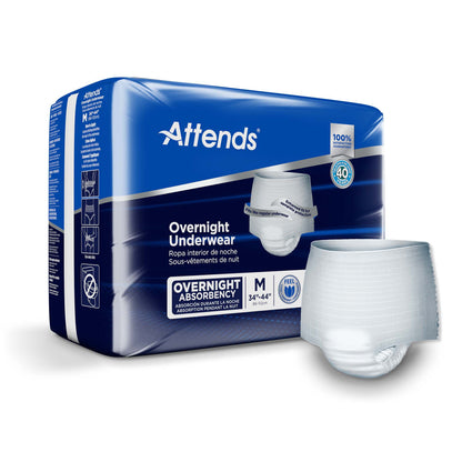 Attends® Overnight Underwear with Extended Wear Protection