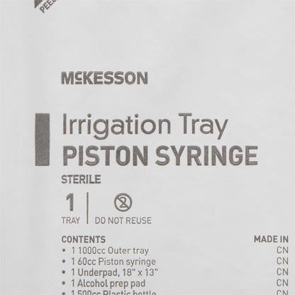 McKesson Irrigation Tray With Piston Syringe