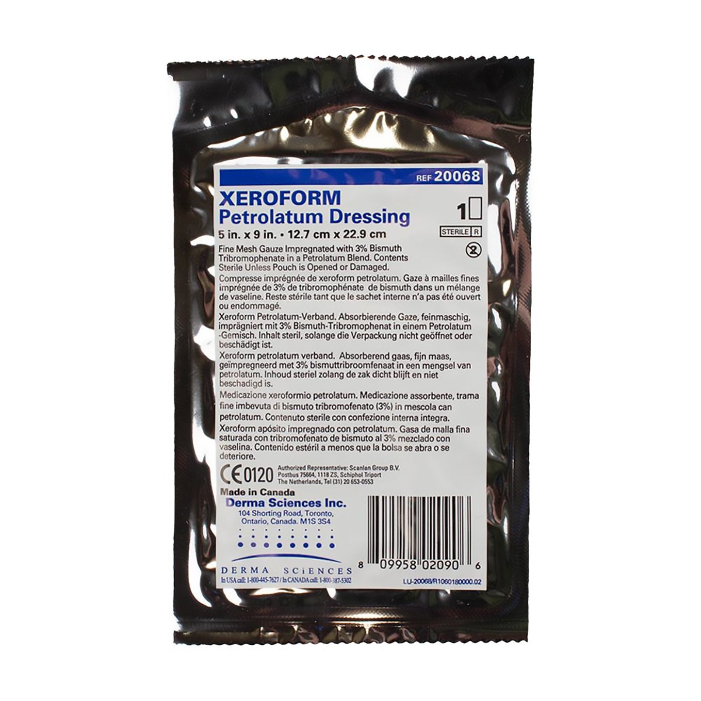 Gentell - Xeroform Petrolatum Impregnated Dressing, 5 x 9 Inch