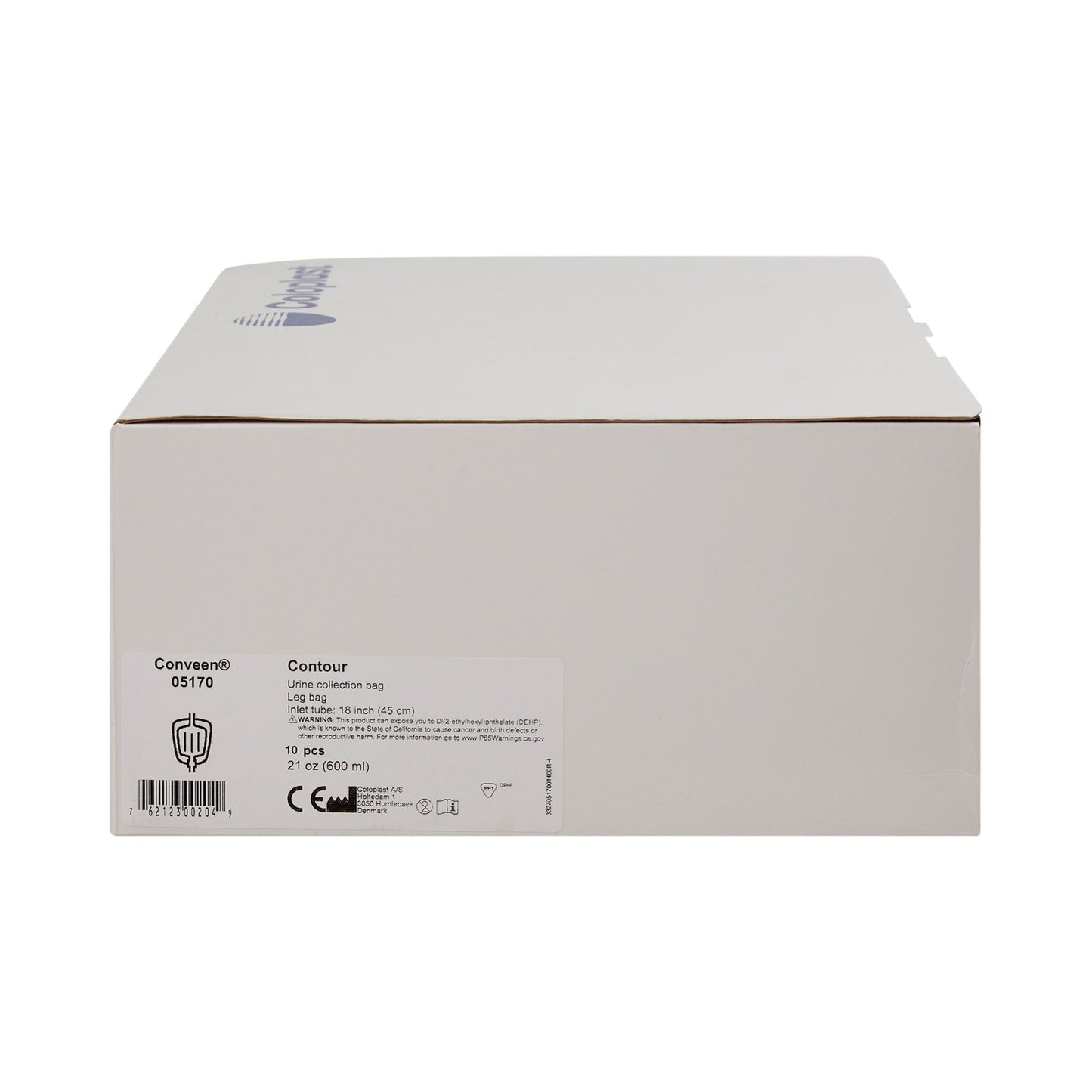 Conveen® Contour® Urinary Leg Bag: Anti-Reflux Valve, Polyethylene/Flocked