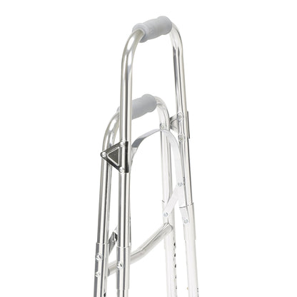 Drive™ Hemi Aluminum Side Step Folding Walker, 29.5 – 37 Inch Height