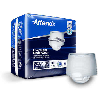 Attends® Overnight Underwear with Extended Wear Protection