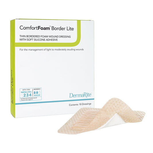 ComfortFoam™ Border Lite Thin Bordered Foam Wound Dressing