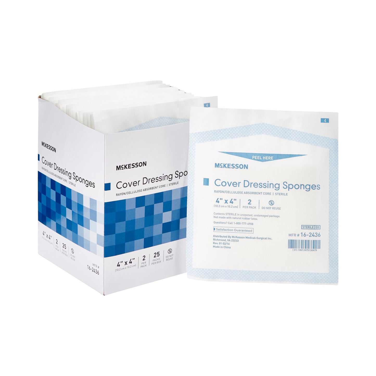McKesson Nonwoven Sponge, 4 x 4 Inch