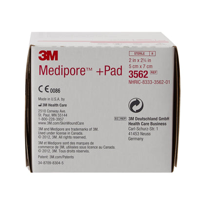 3M™ Medipore™ Sterile Adhesive Dressings, 2 x 2-3/4 Inch