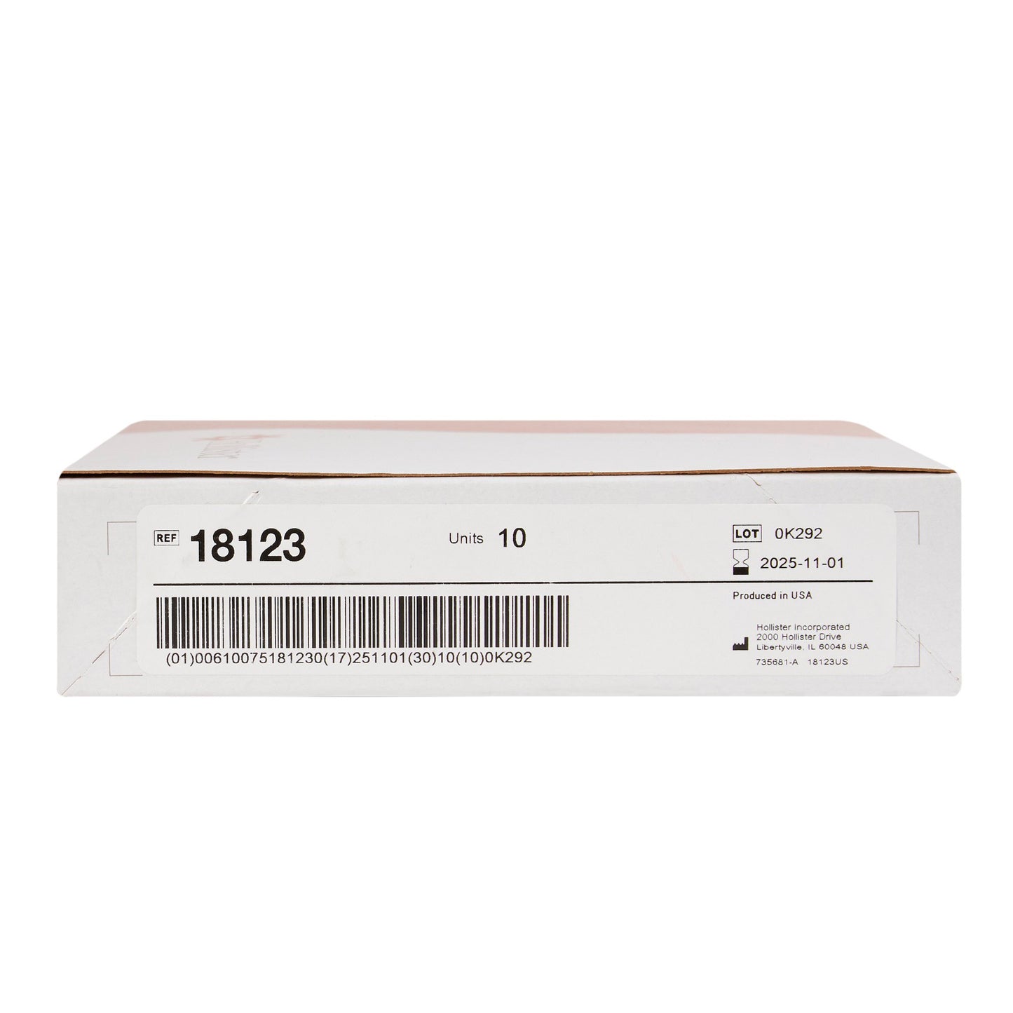 New Image™ 18123 2-Piece Beige Colostomy Pouch, Pre-cut to Fit 57 mm Stomas