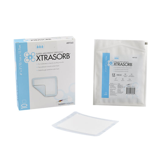 Xtrasorb™ Classic Gelling Foam Dressing, 4 x 5 Inch