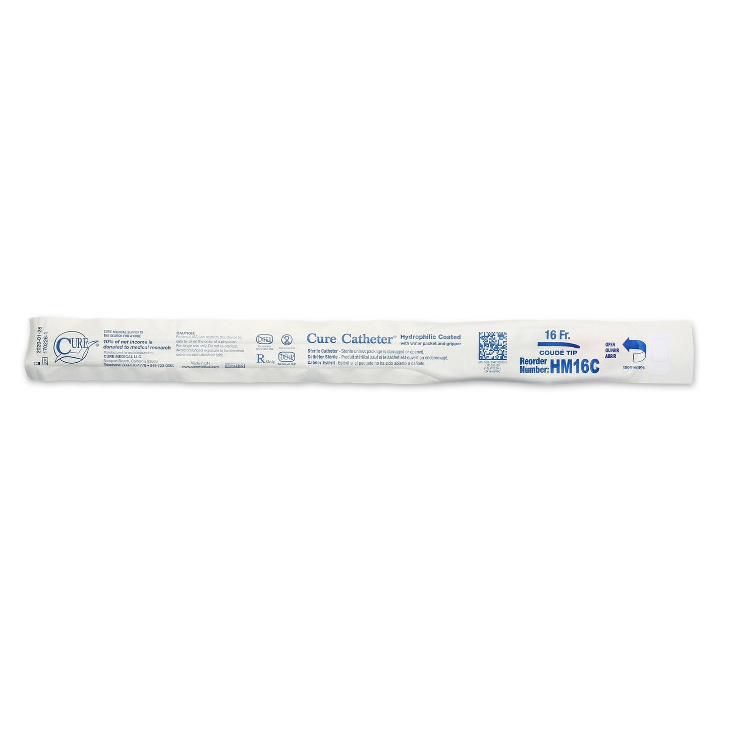 Cure Catheter® for Men, Hydrophilic