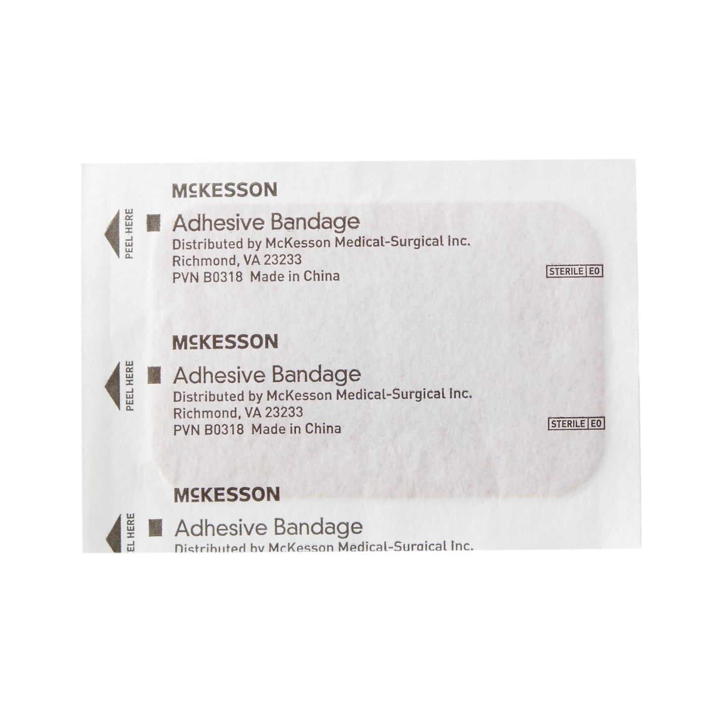 McKesson Tan Adhesive Strip, Up to 4 Inch Length