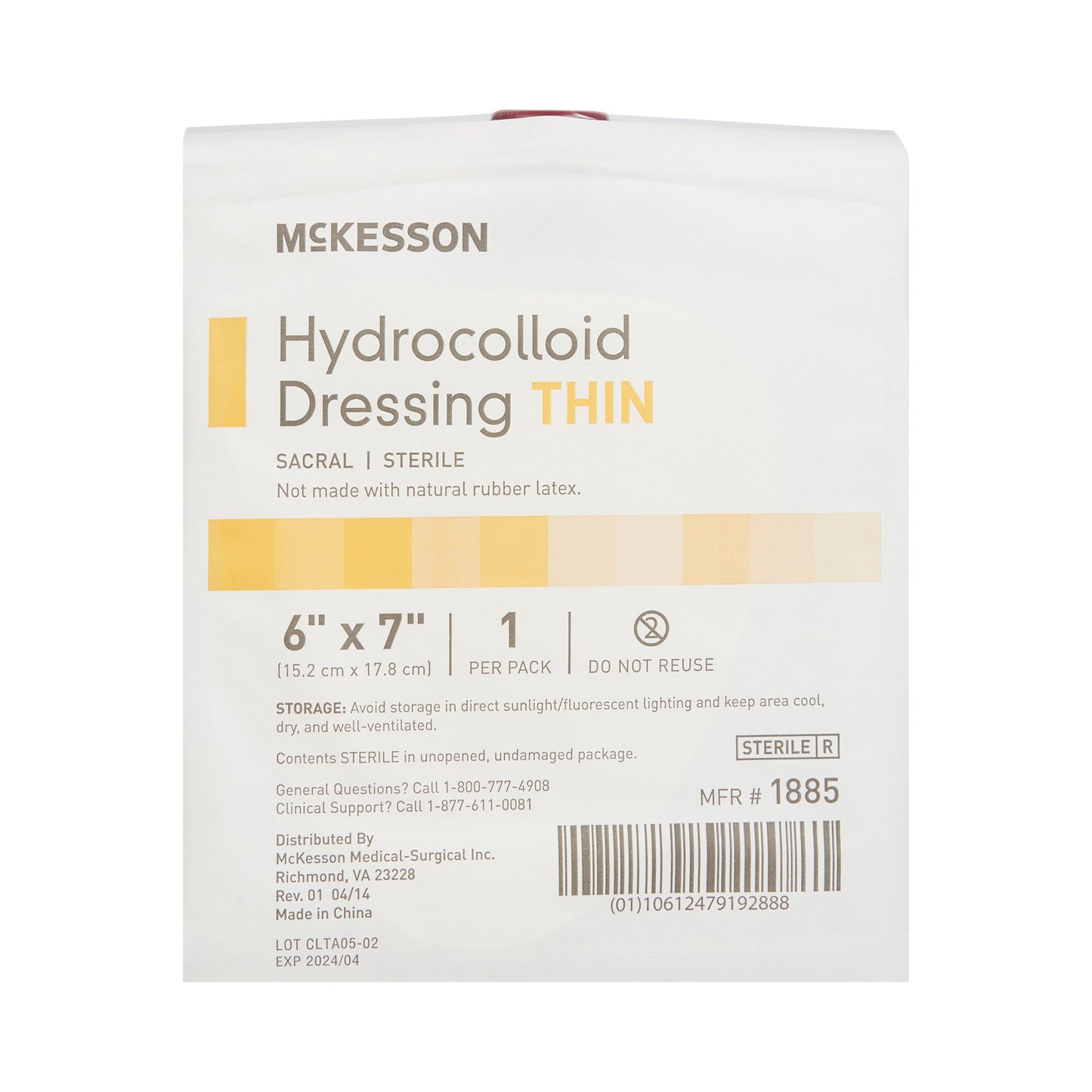 McKesson Dressing, 6 x 7 Inch Sacral
