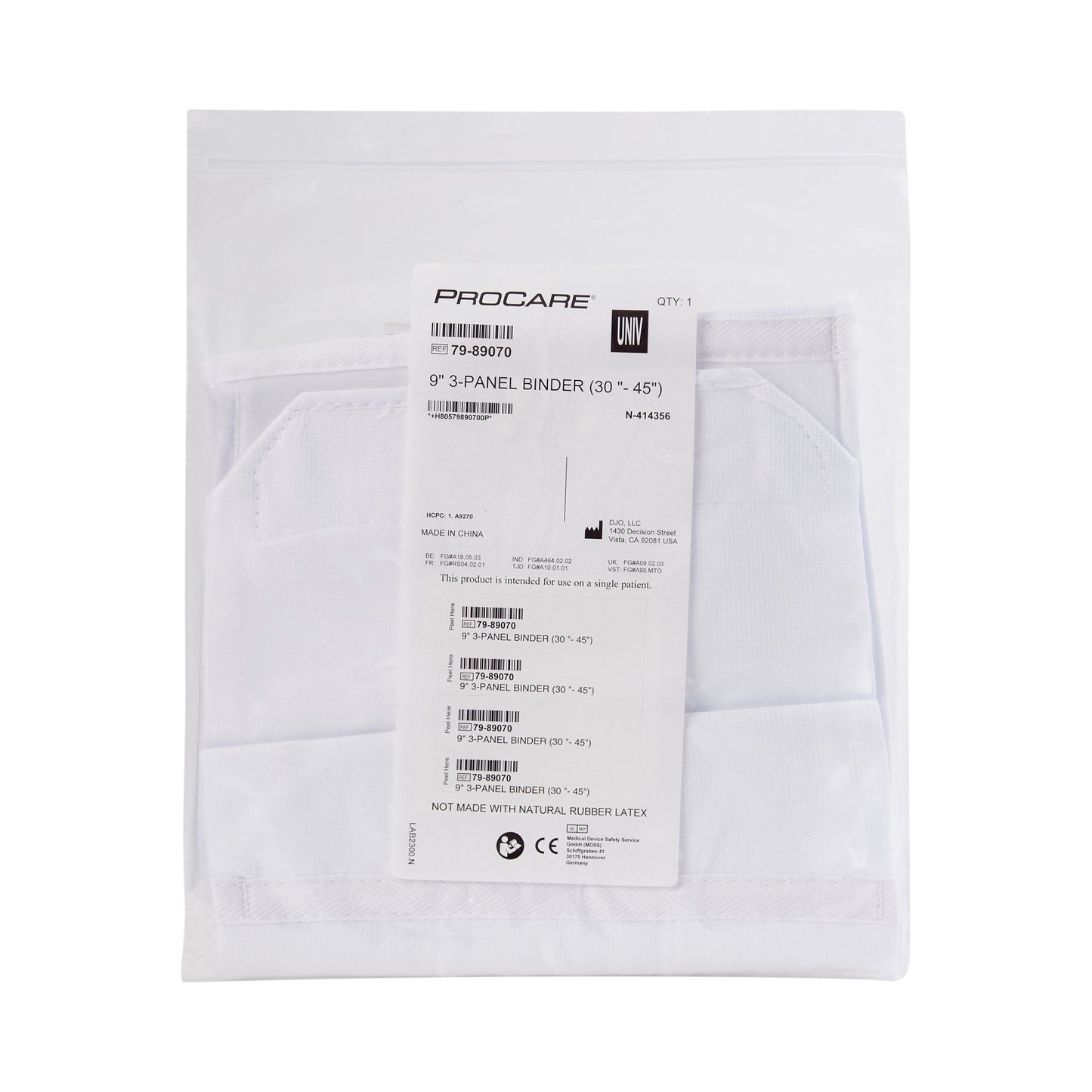 Procare® 3-Panel Abdominal Support, One Size Fits Most