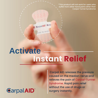 Carpal Aid® Patch Hand-Based Carpal Tunnel Support