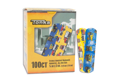 American® White Cross Stat Strip® Tonka Design Adhesive Strip, 3/4 x 3 Inch