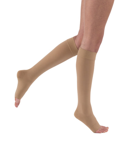 JOBST® Relief Knee High 30-40 mmHg Compression Stockings Open Toe