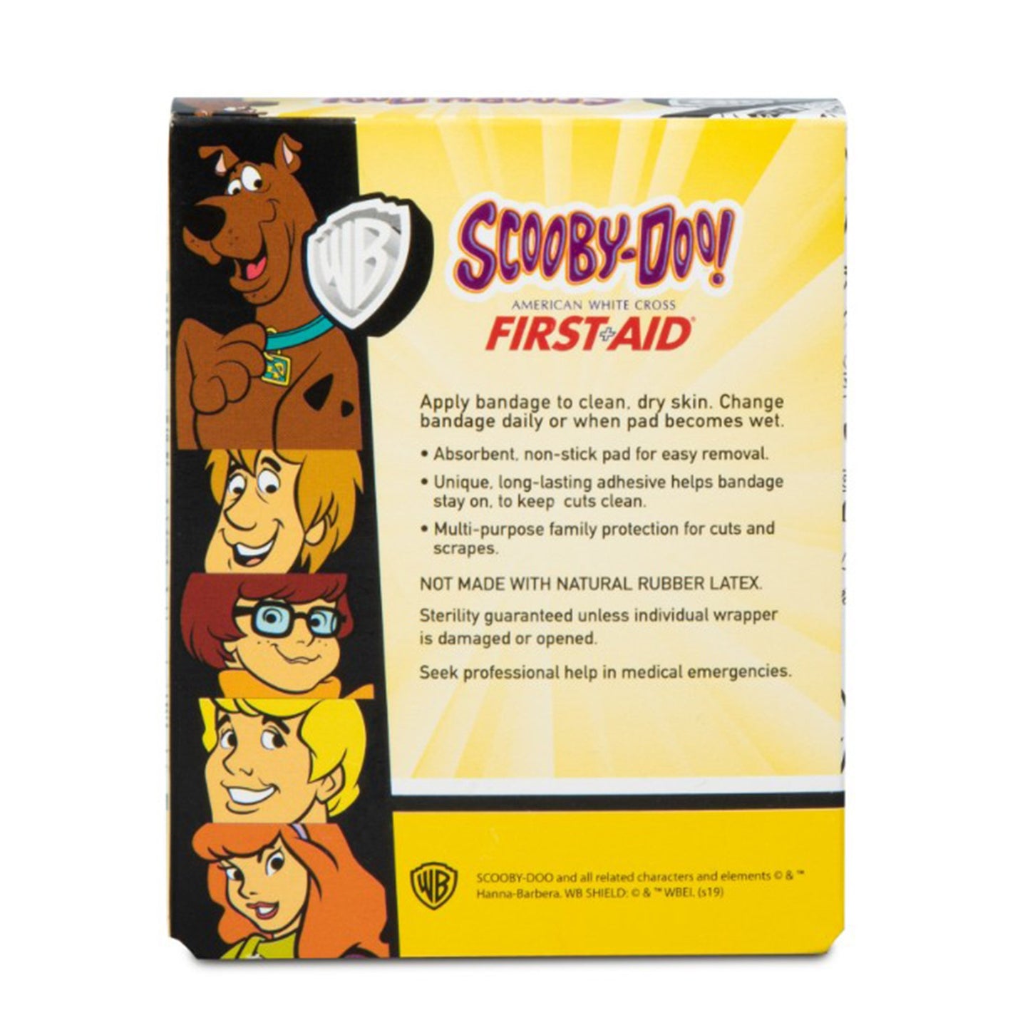 American® White Cross Stat Strip® Scooby-Doo Adhesive Spot Bandage, 7/8-Inch