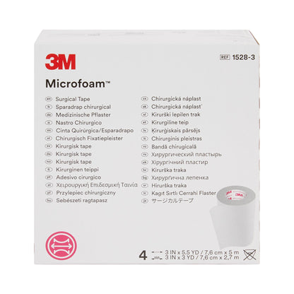 3M™ Microfoam™ Foam / Acrylic Adhesive Medical Tape, White
