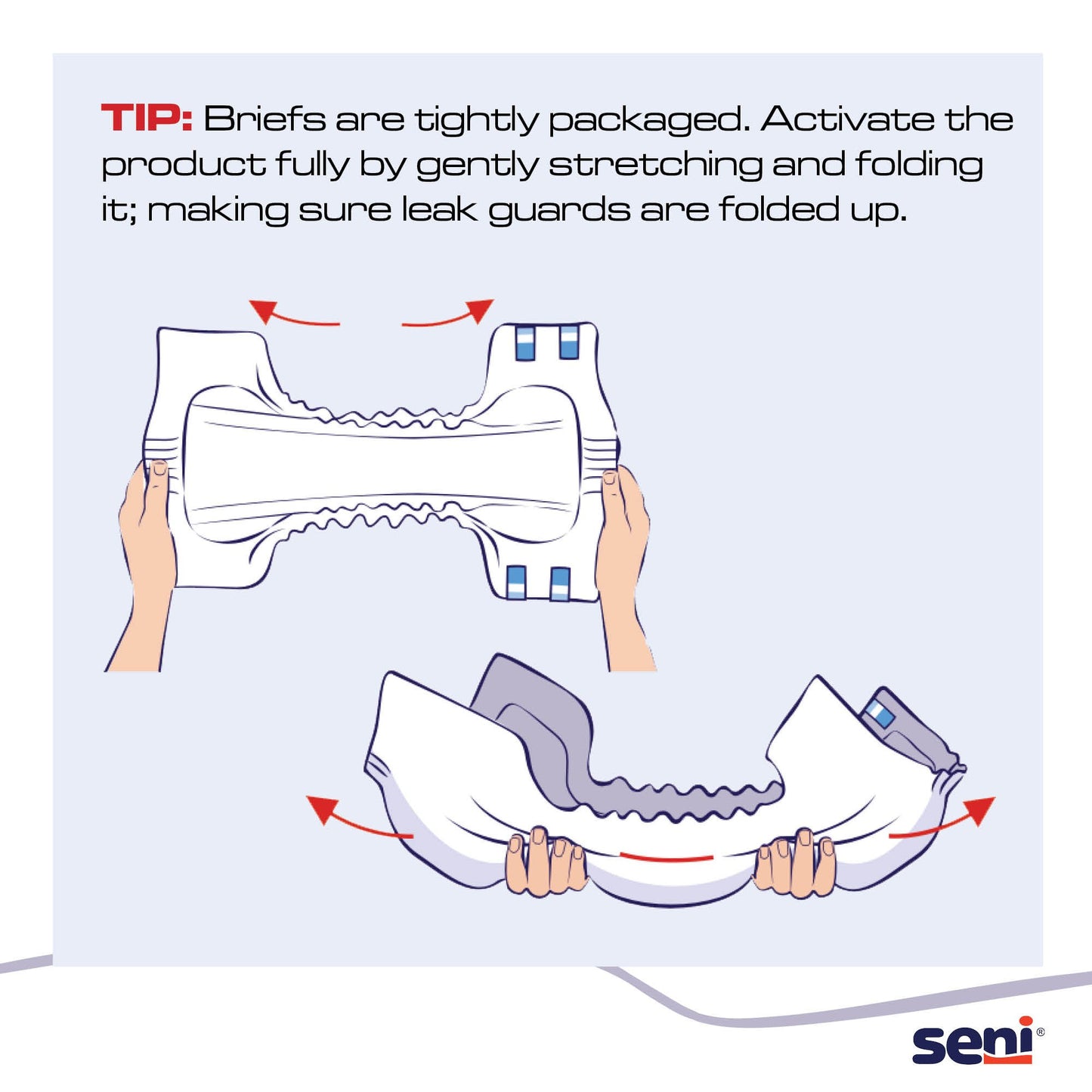 Seni® Super Plus Overnight Heavy to Severe Absorbency Incontinence Brief, Large