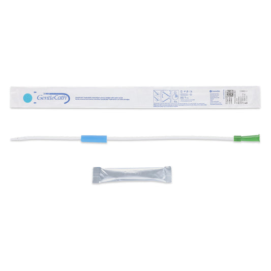 GentleCath™ Hydrophilic-Coated PVC Urethral Catheter, Coudé Tip