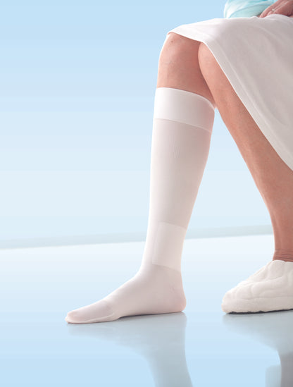 JOBST® UlcerCare Liners Knee High Closed Toe White Box of 3