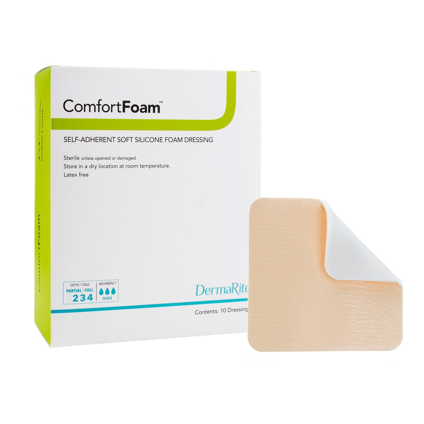 ComfortFoam™ Silicone Adhesive without Border Silicone Foam Dressing