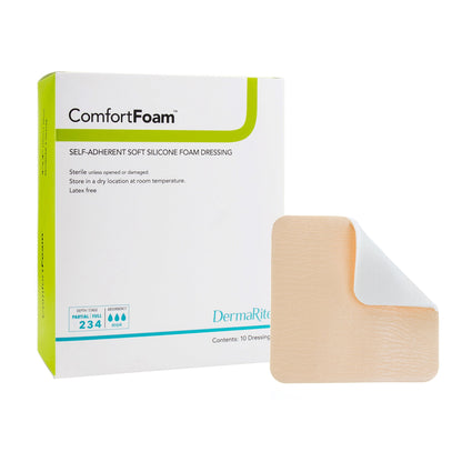ComfortFoam™ Silicone Adhesive without Border Silicone Foam Dressing