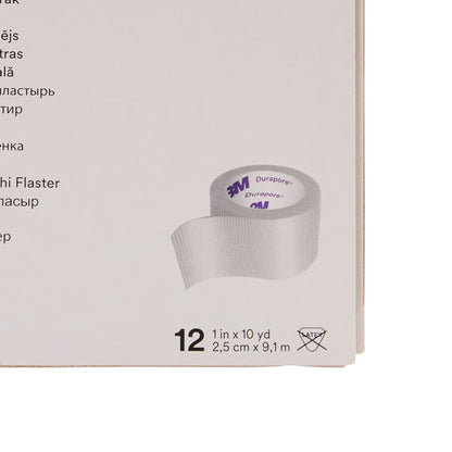 3M™ Durapore™ Silk-Like Cloth Medical Tape, White