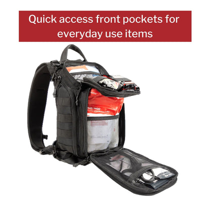 My Medic™ Recon First Aid Kit Backpack with Emergency Medical Supplies, Black
