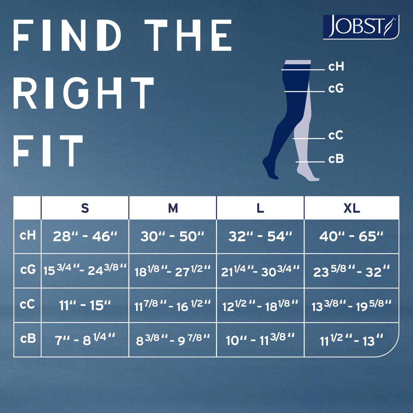 JOBST® Relief Single Right Leg Chap 20-30 mmHg Compression Stocking Open Toe