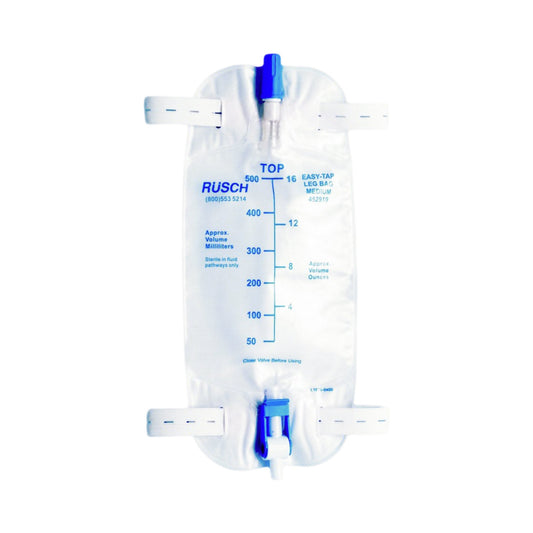 Easy Tap™ Urinary Leg Bag with Tubing, 500mL